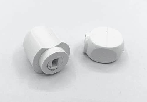 Tolxh Replacement Part New Set of 2 Stand Mixer White Plastic Lock Lever Knob and Speed Control Knob for Kitchen Aid - Kitchen Parts America