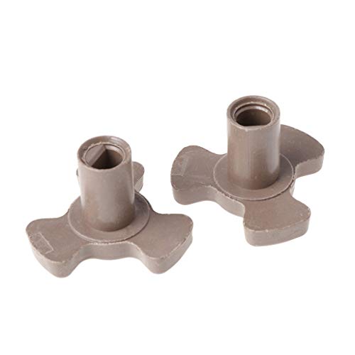 Microwave Oven Turntable Roller Guide Support Coupler Tray Shaft 2Pcs 17mm (Coupler Mount) - Grill Parts America