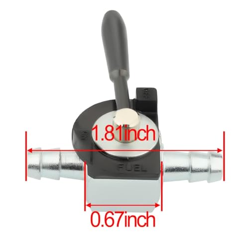 Savior 07-403 Fuel Shut Off Valve for Scagg 48568 Oregon 07-403 180 Degree Ball Valve Heavy Duty Inline Cut Petcock Gas Diesel Petrol for 1/4" Fuel Line Lawn Mower Replacement Part - Grill Parts America