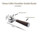 Ankong 54mm Coffee Portafilter for Breville Coffee Machine , Coffee Handle Filter Holder Solid Wood Double Nozzle Coffee Maker Parts Portafilter Handle Stainless Steel Reusable (A black rosewood) - Kitchen Parts America