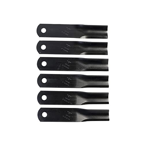 WOODS OEM 29186KT (29186-6 Blade Set) 13" Finish Mower Genuine Replacement Blade Kit, Compatible with RD990X, RD990XE, S260 Ditchbank - Precision, Heat-Treated, Alloy Steel, Lawn Mower Blades - Grill Parts America