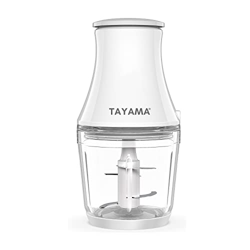 TAYAMA 2.5 Cup White 200W Mini Chopper 4-Layer Blade Food Processor, Medium - Kitchen Parts America