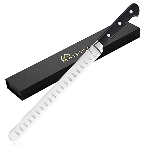 MAIRICO Ultra Sharp Premium 11-inch Stainless Steel Carving Knife - Ergonomic Design - Best for Slicing Roasts, Meats, Fruits and Vegetables - Kitchen Parts America