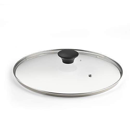 Cook N Home Tempered Glass Lid, 7.8-inch fit 8-inch/20cm, Clear - Kitchen Parts America