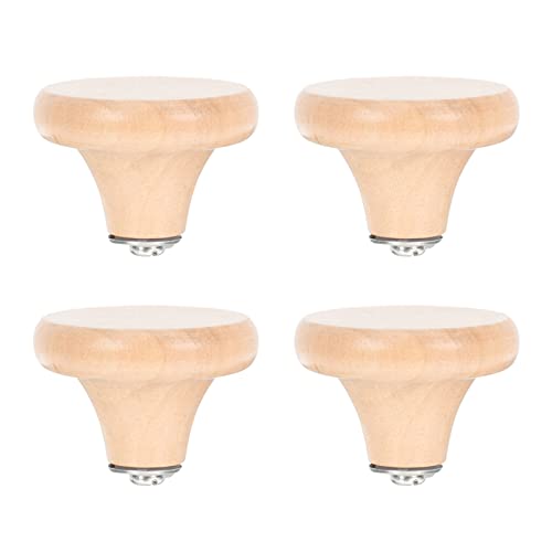 BESPORTBLE 4Pcs Wooden Lid Knobs Household Pot Lid Handles Convenient Pan Lid Knobs Lid Supply - Kitchen Parts America