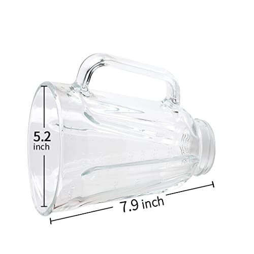 Veterger Replacement parts Glass Jar with lid, Compatible with Hamilton Beach Blenders (5cups) - Kitchen Parts America