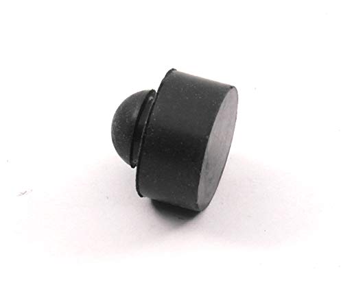 Push-in Rubber Bumper Tight-Grip Stem - Fits 1/4" Hole - Bumper is 1/2" Diameter 1/4" Height for Use in 1/16" Panel Thickness (4) - Kitchen Parts America