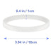 6 PCS Rubber Gaskets 10cm Sealing Gaskets White O-Ring Replacement Parts for Ninja Blender BL480 BL680 BL910 CT680 - Kitchen Parts America