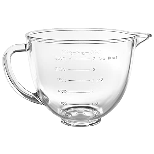 KitchenAid KSM35GB 3.5 Quart Tilt-Head Glass Stand Mixer Bowl, Clear - Kitchen Parts America