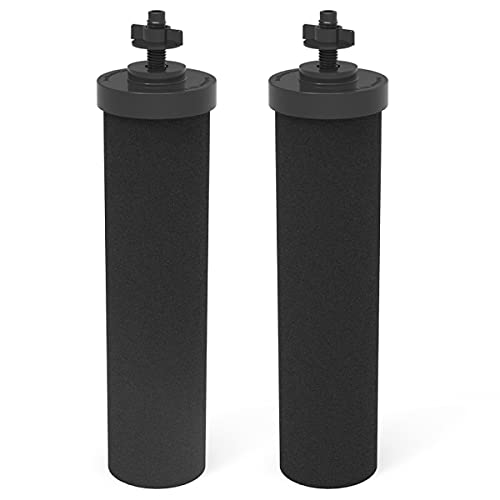 2 Packs Premium coconut activated carbon filter Compatible with Black Purification Elements Countertop Water Purification System -BB9-2 Water Filter replacement - Kitchen Parts America