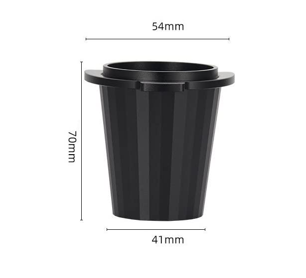 54mm Dosing Cup, Espresso Dosing Cup Fits Breville 54mm Portafilters, Aluminum Alloy Non Stick Coffee Dosing Cup for Breville Barista 8 Series to Directly Activate Grinder (Black) - Kitchen Parts America