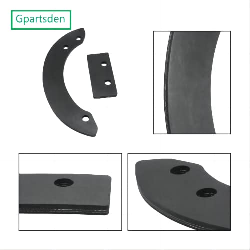 Gpartsden 06720-V10-030 Snowblower Auger Rubber Paddle Kits for Honda HS520 HS720 Snow Blower - Grill Parts America