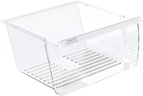 Upgraded Lifetime Appliance Parts 2188656 Crisper Bin (Upper) Compatible with Whirlpool Refrigerator | Fridge Drawers | Kenmore Refrigerator Parts | Whirlpool Shelf Replacement - WP2188656 - Grill Parts America