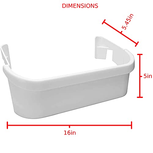 2 Pack 240323001 Fits Refrigerator Door Bin Shelf White - Grill Parts America