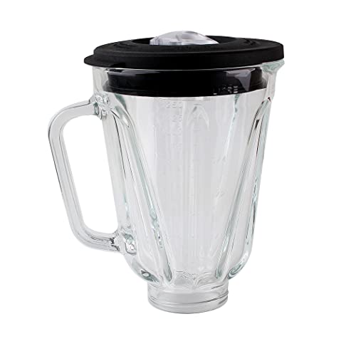 Veterger Replacement parts Glass Jar with lid, Compatible with Hamilton Beach Blenders (5cups) - Kitchen Parts America