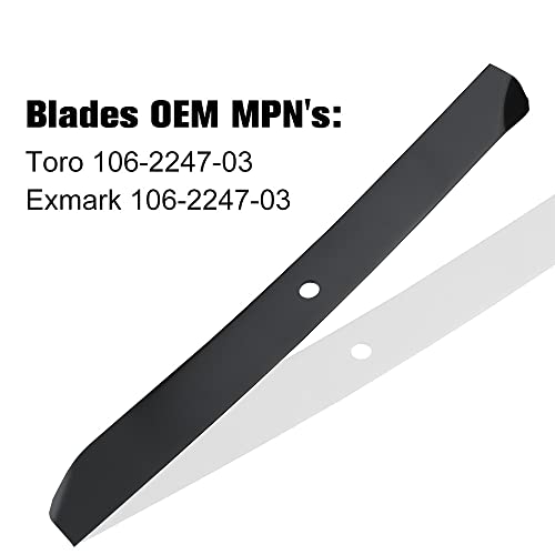 Grasscool Timecutter 42 inch Mower Blades for Toro Z4200 Z4235 SS4235 SS4260 SS4200 Timecutter Z s 42''Deck Lawn Mower Replace 110-6568-03 - Grill Parts America