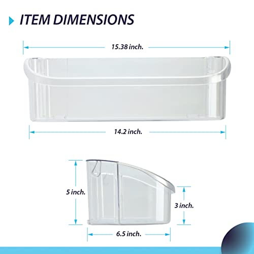 CarterTM Refrigerator Door Bin Replacement Part 240356402 - Compatible with Frigidaire, Crosley, Gibson, Westinghouse and Kelvinator - Grill Parts America