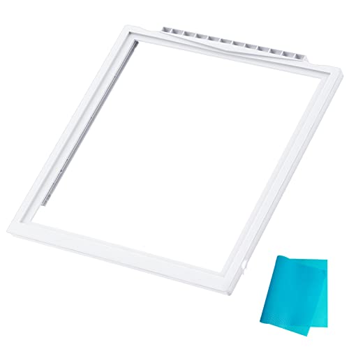 Updated 241969501 Shelf Frame without Glass Refrigerator Crisper Pan Cover Compatible with Frigidaire Shelf Replacement Parts Refrigerator Door Shelf Frame AP4433007,PS2363832, FFSS2615TE0,LFSS2612TE0 - Grill Parts America