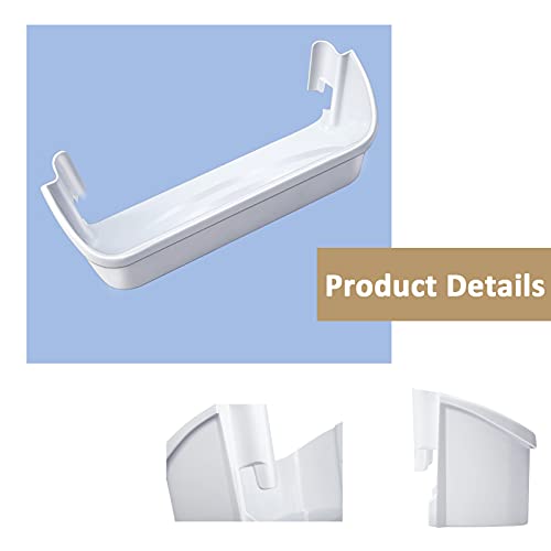 2 Pack 240323001 Refrigerator Door Bin Shelf Compatible with Frigidaire and Electrolux, Bottom 2 shelves, White, Single Unit, Replaces AP2115741, AH429724, EA429724, PS429724, 240323007, - Grill Parts America