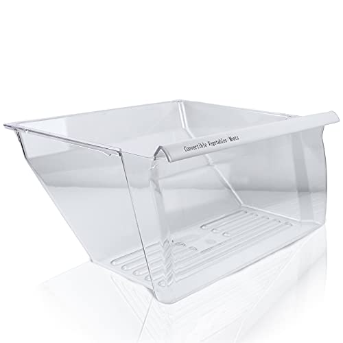 2188664 WP2188664 Refrigerator Door bin Crisper Bin (Bottom) with White Handle for Whirlpool, Kenmore, maytag, kitchenaid Refrigerator - WP2188664 PS890595 2188665 - Grill Parts America