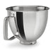 KitchenAid 3.5 Quart Polished Stainless Steel Bowl with Handle - KSM35SSFP - Kitchen Parts America