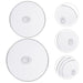 HEMOTON 2pcs Universal Pans Pots Lid Cover Tempered Glass Lid for Replacement for Skillets Frying Pans Cookwares 25cm - Kitchen Parts America