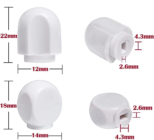 Tolxh Replacement Part New Set of 2 Stand Mixer White Plastic Lock Lever Knob and Speed Control Knob for Kitchen Aid - Kitchen Parts America