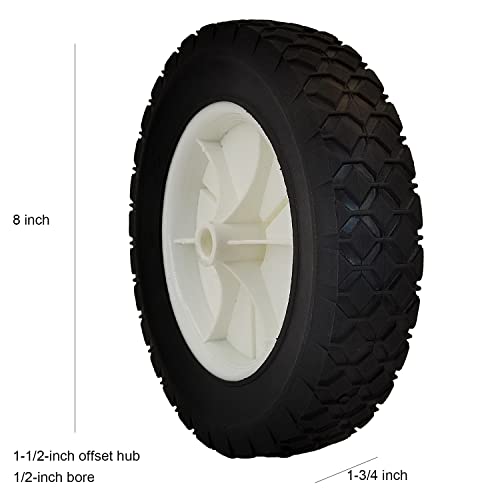 Parts Camp 8 inch Plastic Wheel Fits Oregon 72-108 hand trucks, lawnmowers, utility carts Universal Wheel 9613 - Grill Parts America