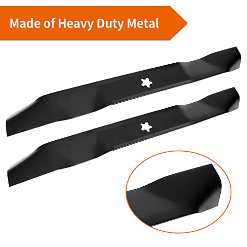 budrash 134149 Mower Blades for Craftsman Hu sqvarna Poulan Pro 42 inch Deck, 532134149 Mulching Blades for Craftsman LT1000 YT4000, Hu sqvarna YTH18542 YT150 Rider Lawn Tractor, Replace 422719 424752 - Grill Parts America