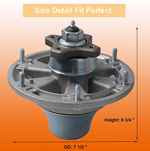 Podoy TCA17517 Deck Spindle Assembly for Compatible with John Deere ZTrak Stens TCA20639 TCA24880 285-251 - Grill Parts America