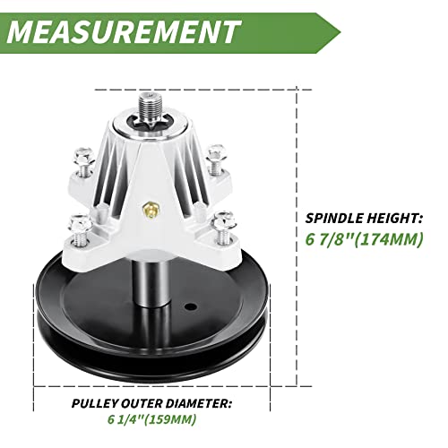 AEagle Deck Spindle Assembly for Troy-Bilt MTD 46 inch T1500 T1600 LT 4600 CLT46CVT TB46 618-06989 918-06989 Horse XP 13AL78XT099 13AL78XT299 13AL78XT055 - Grill Parts America