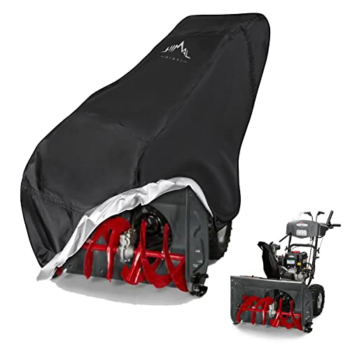 Himal Snow Thrower Cover-Heavy Duty Polyester,Waterproof,UV Protection,Universal Size Snow Blower Covers for Most Electric Two Stage Snow Blowers 58" L x 33" W x 52" H(XL) - Grill Parts America