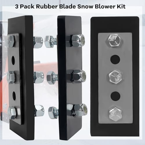 NNG 3/8” Snow Blower Impeller Modification Kit, 3 Pack Rubber Blade Snow Blower Universal for Modifies 2-Stage Machine - Grill Parts America