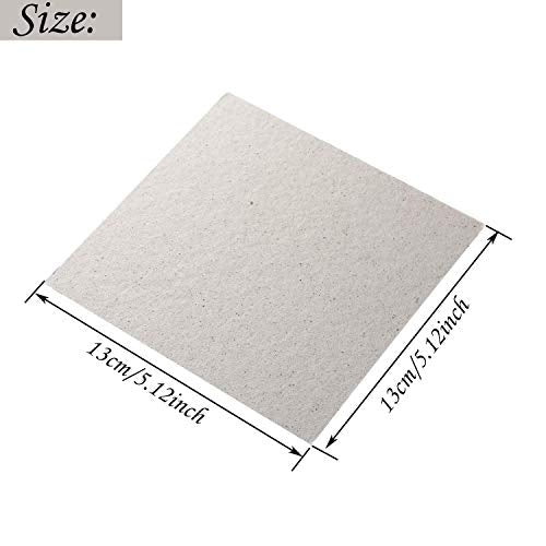 Waveguide Covers for Microwave, Juerly 4 Pack Mica Plates Sheets Heat Insulation Board for Universal Microwave Oven Repairing Part - Cut to Size, 5.1x 5.1inch - Grill Parts America