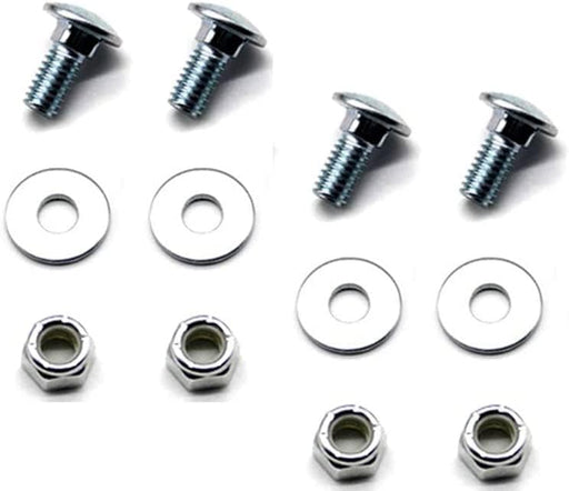 Yapnigeel 4pack 710-0451 Stainless Steel Skid Shoe Mounting Carriage Bolt Nuts kit Replacement C-ub Cadet MTD Snow Blower 784-5580 (5/16-18) 3/4" - Grill Parts America