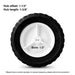 8 Inch Wheels Replaces for Oregon 72-108, 2 Pack Universal Wheels Tires Compatible with Craftsman/AYP/MTD Lawnmower, Radio Flyer Wagon, BBQ Grill, Hand Truck, and Lawn Sprayer - Grill Parts America