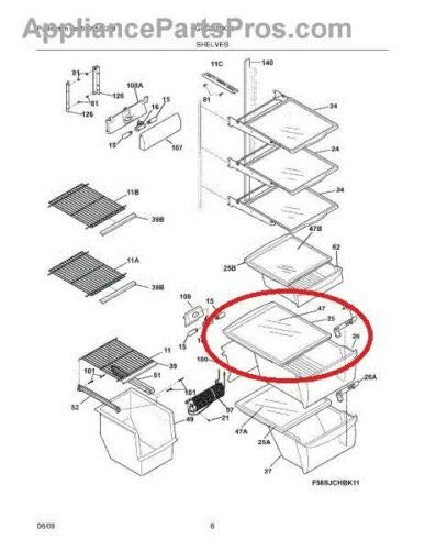 240599301 Refrigerator Upper Crisper Drawer Cover Compatible with Frigidaire Refrigerator 1037664, AH899475, AH899475,EA899475, - Grill Parts America