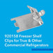 [30 Pack] 920158 Freezer Shelf Clip for True & Other Commercial Refrigerator - Stainless Steel Shelving - Refrigerator Shelf Clips - Metal Shelf Clips - Refrigerator Parts & Accessories - Grill Parts America