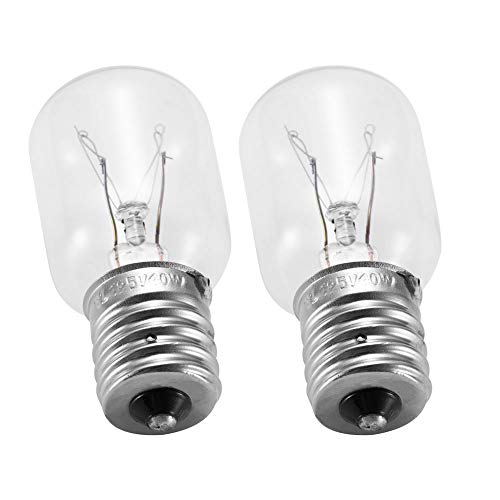 Light Bulb for Whirlpool Microwave - Microwave Light Bulb Fits for Whirlpool Maytag GE Amana Over The Range Hood Microwave, Dimmable with 125V 40W E17 Base, Kitchen Night Light, Repalce 8206232A (2) - Grill Parts America