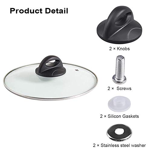 Pot Lid Top Replacement Knob, Pan Lid Holding Handles for Kitchen Cookware Universal Replacemence - Kitchen Parts America