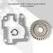 9706529 W11086780 Replacement Gear Parts for Worm 9703543 1094120 9703543 AH774065 EA774065 PS774065 WP9706529 with the 9709511 Gasket and 9703680 Circlip - Kitchen Parts America