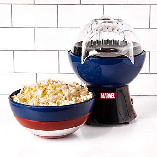 Marvel Legends Captain America Popcorn Maker - Captain America Shield Popcorn Bowl - Captain America Shield Air Popcorn Popper, Marvel Gifts - Kitchen Parts America