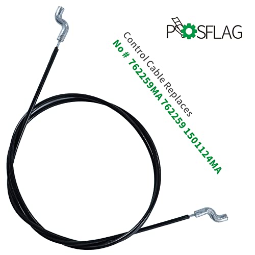 POSFLAG 2 Pack 762259MA Auger Clutch Cable with F6RTC Spark Plug Replaces Murray 1501124ma, Craftsman 762259ma, Auger Drive Cable 762259, Auger Cable 762259ma for Craftsman Murray Snowblowers - Grill Parts America