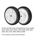 Front Drive Wheels Fit for Toro 22" Recycler, 119-0311 Tires Wheels Fit for Toro 20330 20331 20339 20371 Self Propelled Mower FWD 22" Recycler, Replace 137-4832, 2 Pack, White - Grill Parts America