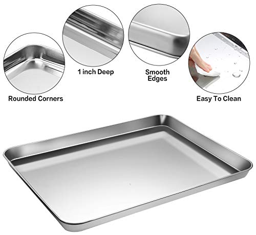 Stainless Steel Baking Sheet Tray Cooling Rack with Silicone Baking Mat Set - Kitchen Parts America