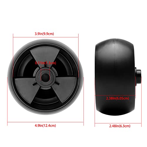 Lawn Mower Deck Wheel Kit Set of 4 Replaces 734-04155, 112-0677 Compatible with Cub Cadet, MTD, Troy Bilt & More 42" 46" 50" 54" Decks - Grill Parts America