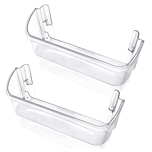 2 Pack 240323002 Refrigerator Door Bin Shelf Compatible with Frigidaire & Kenmore Bottom 2 Shelves on Refrigerator Side, PS429725, AP2115742 Replacement Parts Upgraded - Grill Parts America