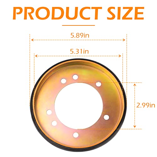 Sconva 04743700 Friction Wheel Snow Blower Drive Disc Fit for Ariens Snow Blower, Snapper Lawn Mower & Troy Bilt Snow Blower - with Brake Lining (1 Pack) - Grill Parts America