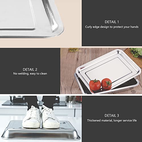 Stainless Steel Cuisinart Toaster Oven Tray Replacement, Dishwasher Safe Cuisinart Air Fryer Toaster Oven Replacement Tray, Fit for Cuisinart Air Fryer Toaster Oven TOA-060 & TOA-065 - Grill Parts America