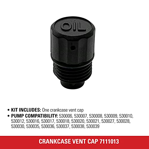 Simpson Cleaning 7111013 Replacement Crankcase Vent Cap for Pressure Washer Pumps, Black - Grill Parts America